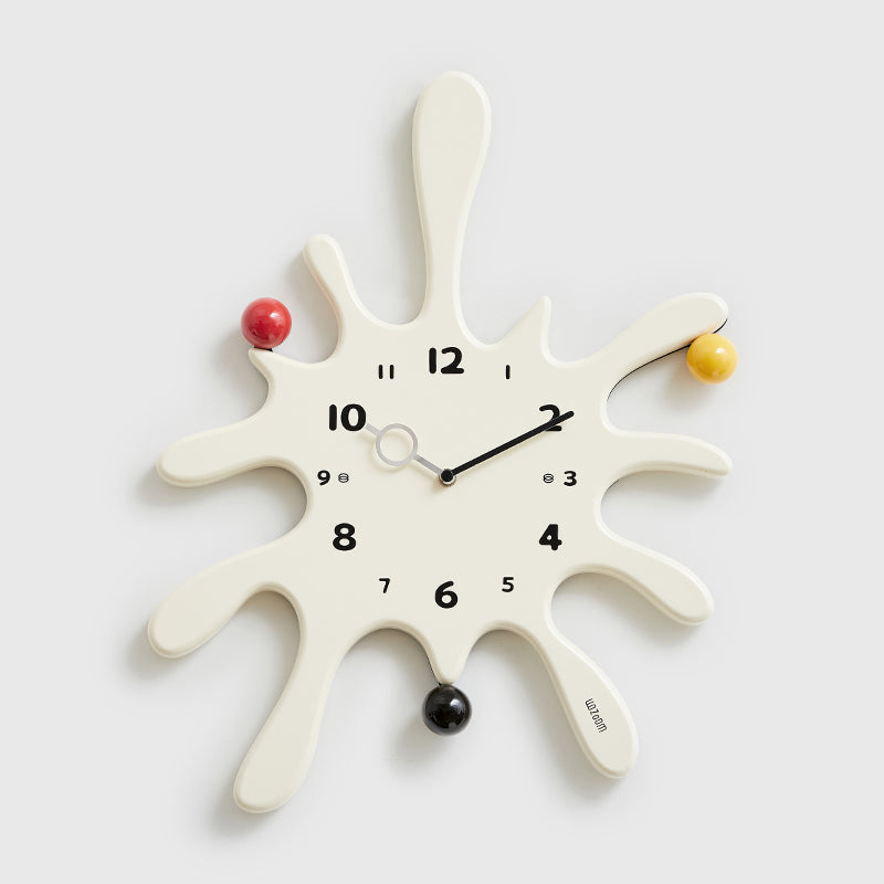 Simple Art Creative Punch-free Wall Clock PearlNestDecor.com