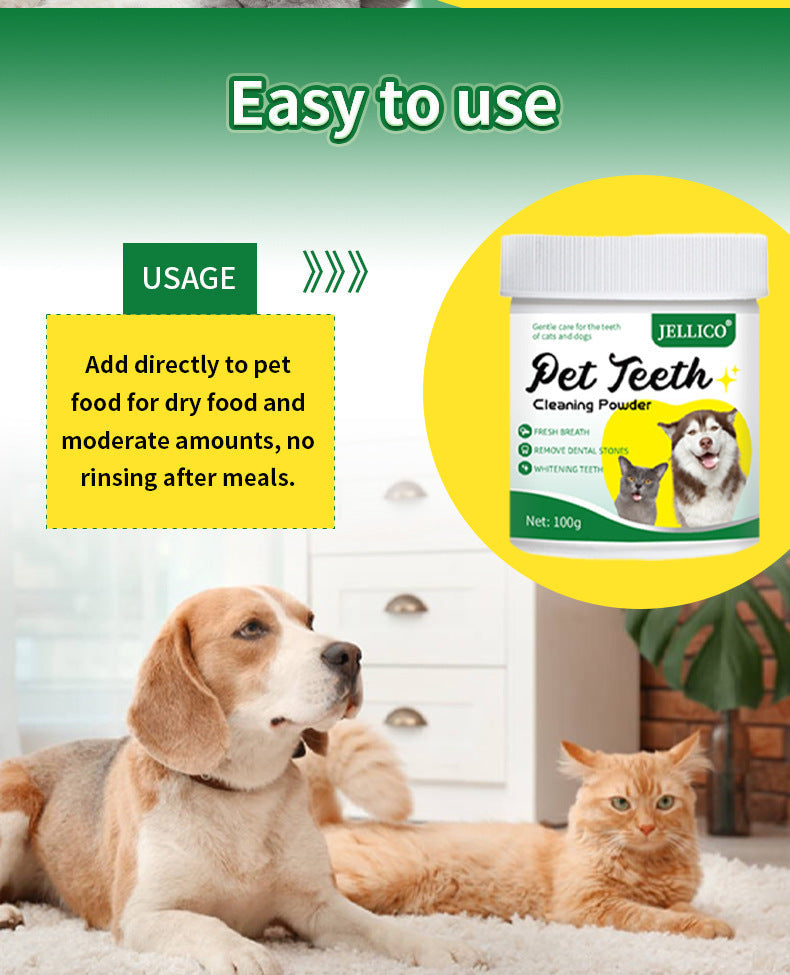 Teeth Cleaning Powder Oral Cleaning Smelly Dog Edible Teeth Cleaning Stone Tooth Cleaning Powder Pets Fashion