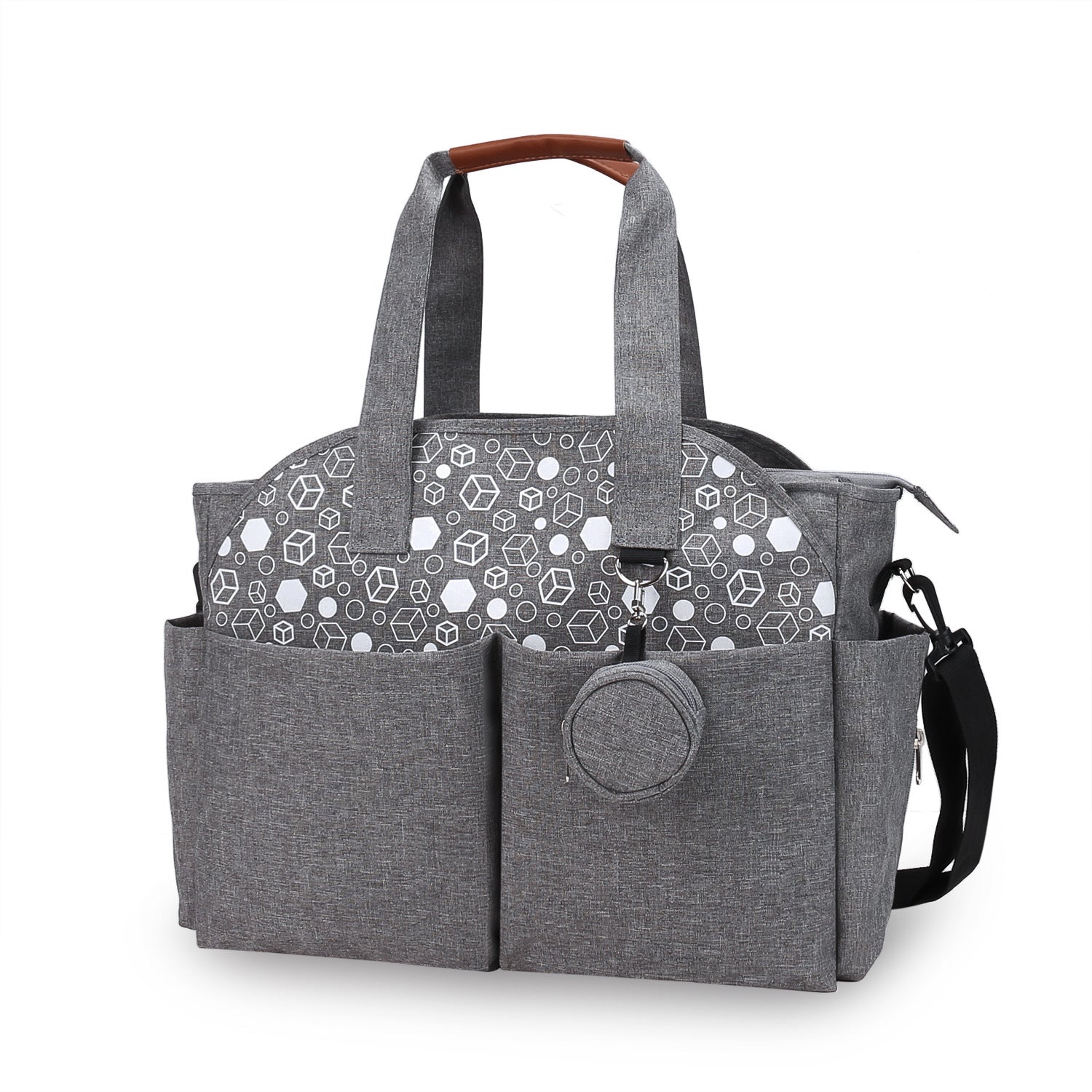 Printed Geometry Pacifier Bag for Mother and Baby Pi-Mart