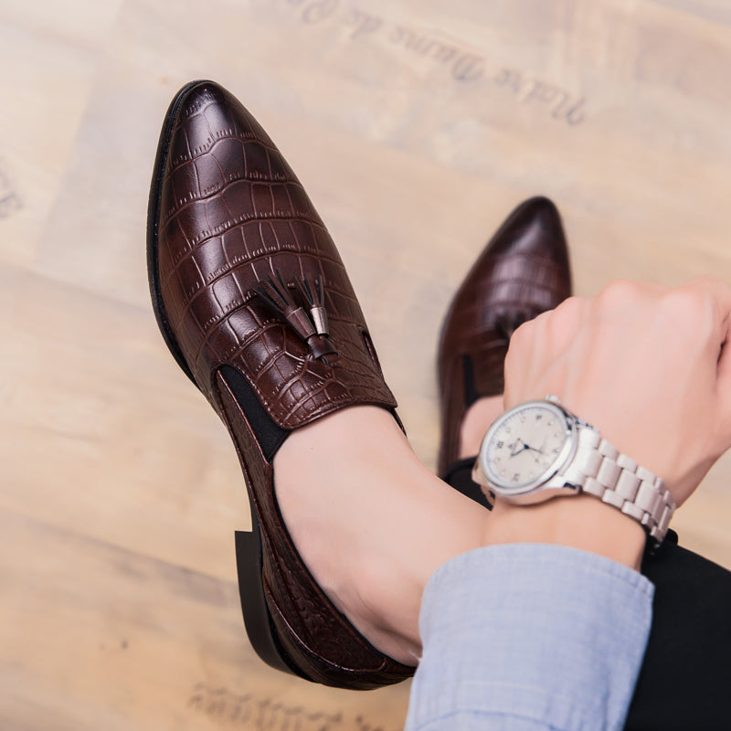 Men's Pointed Leather Shoes Best YouTube Store