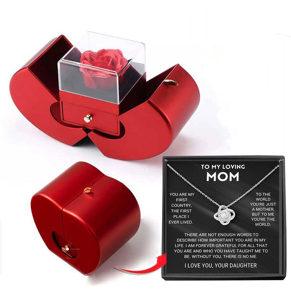 Niche Mother's Day Gift Clavicle Chain Apple Box Set LadyShow.Store