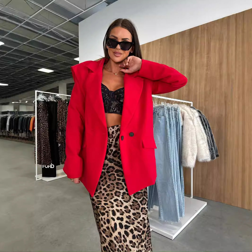 Solid Color Fashion Casual Small Suit Coat For Women LadyShow.Store