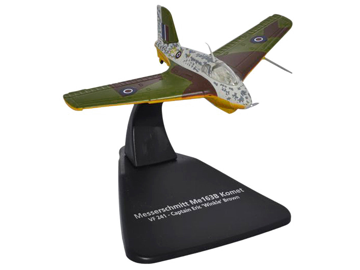 Messerschmitt Me 163B Komet Rocket Plane VF 241 Captain Eric 'Winkle' Brown "Oxford Aviation" Series 1/72 Diecast Model Airplane by Oxford Diecast LuxuryLifeWay Online Store