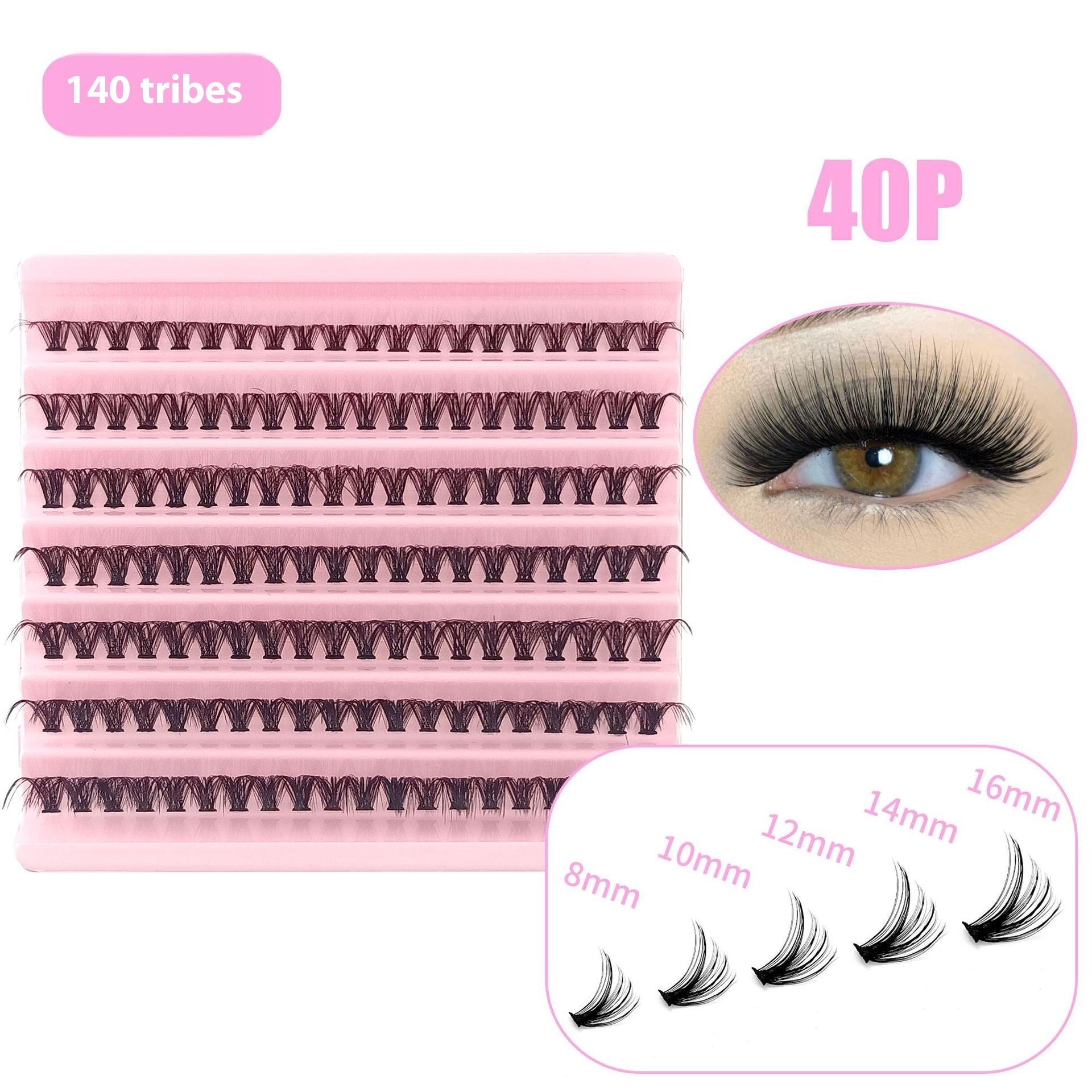 5D Messy 40p 60p Thick Hot Melt False Eyelashes LadyShow.Store