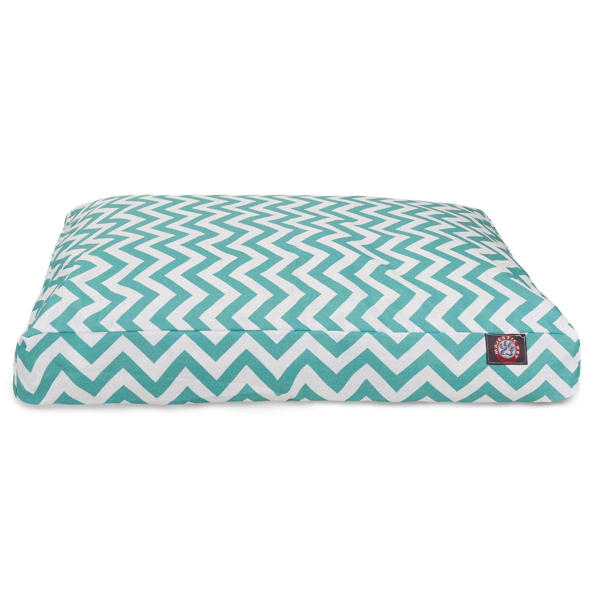 Teal Chevron Extra Large Rectangle Indoor Outdoor Pet Dog Bed With Removable Washable Cover By Majestic Pet Products Best YouTube Store