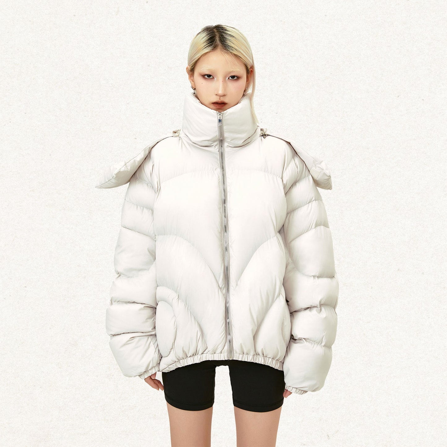 Profile Coat Detachable Hat Collar Thickened Cotton Padded Coat Best YouTube Store