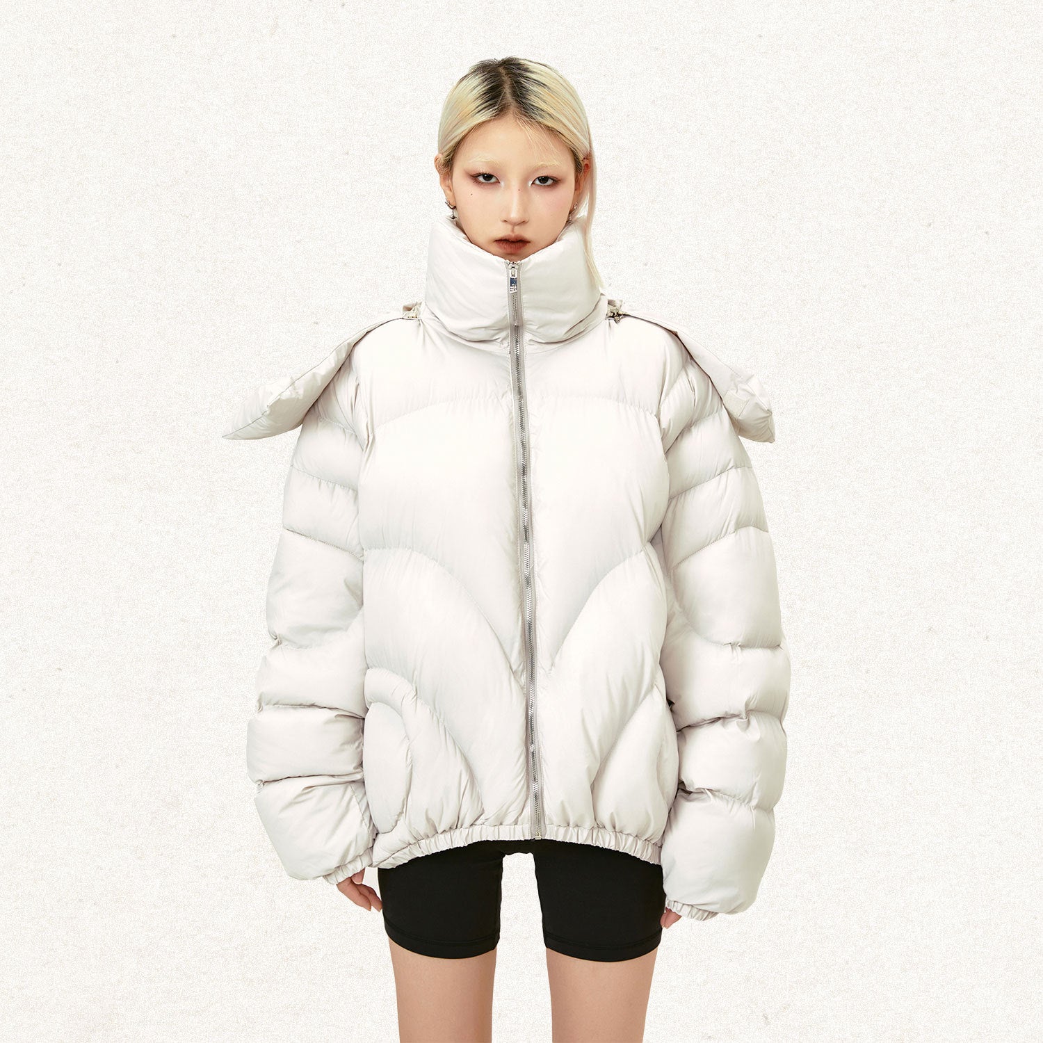 Profile Coat Detachable Hat Collar Thickened Cotton Padded Coat Best YouTube Store