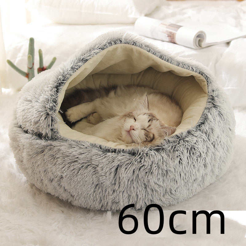 2-in-1 Plush Pet Bed Pets Fashion