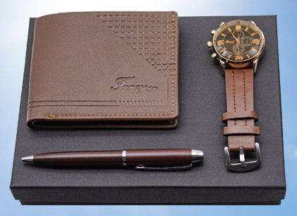 Creative Holiday Gift Wallet Pen Watch Set Best YouTube Store