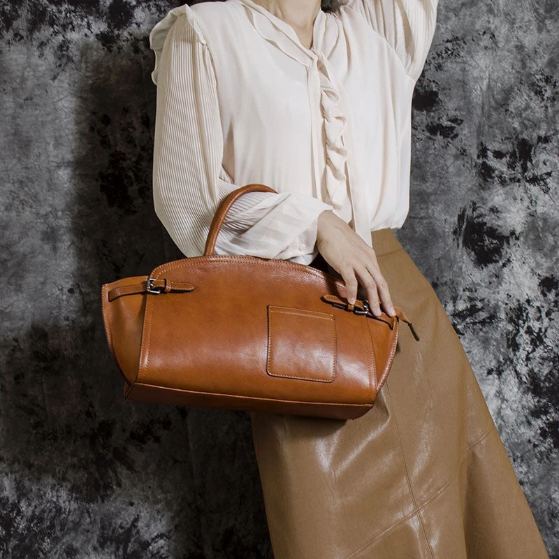 Leather Women's Casual Zip Crossbody Bag LadyShow.Store
