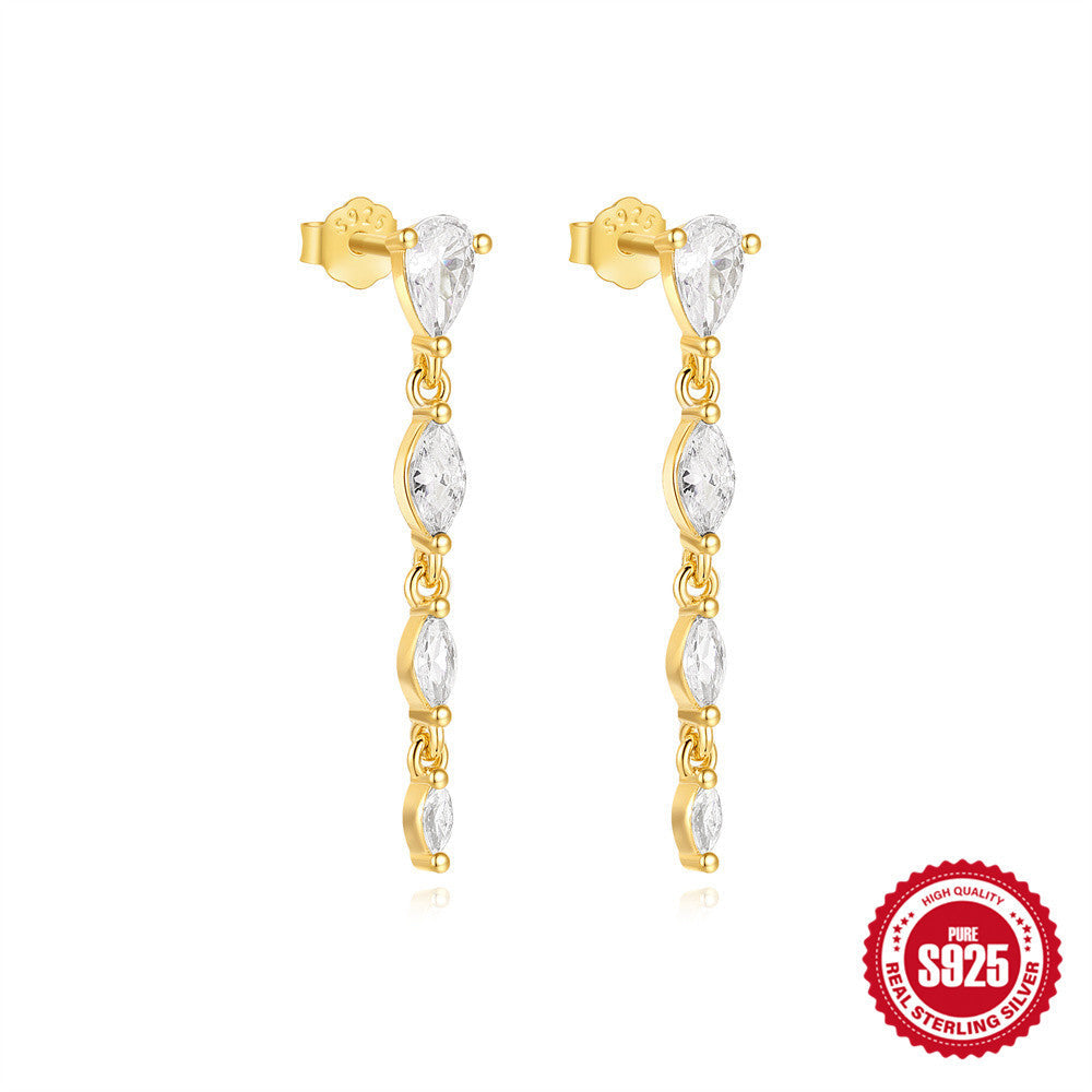 Daily S925 Sterling Silver Stud Earrings LadyShow.Store