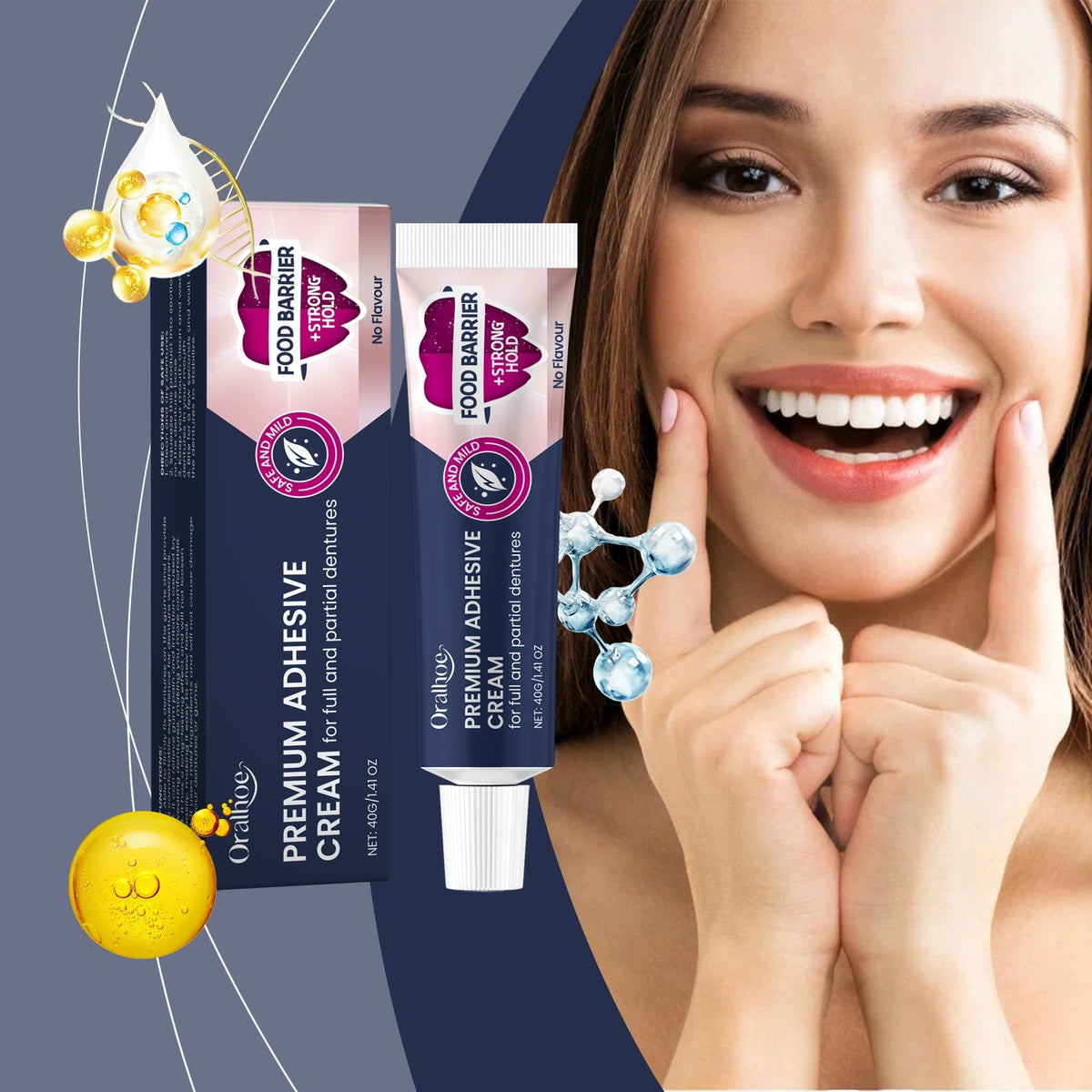 Dental Fixing Adhesive 40g-box Tri Light Beauty