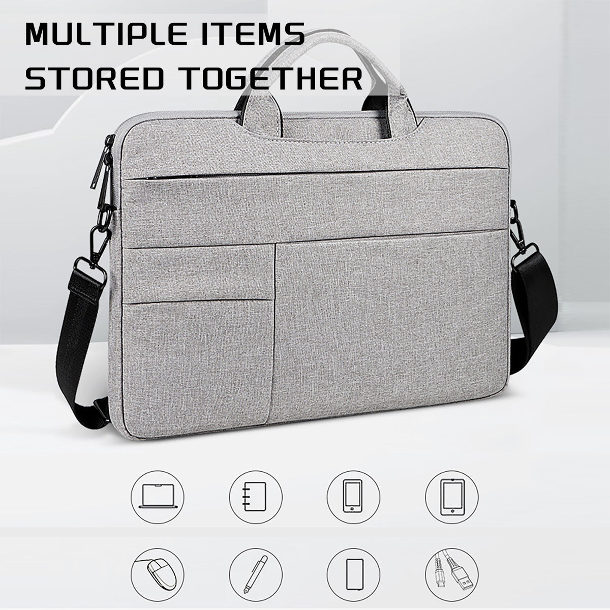 13-15.6 Inch Laptop Bag, Laptop Carrying Case Shoulder Strap Carrying Briefcase, Business Leisure Or School Laptop Bag CJD