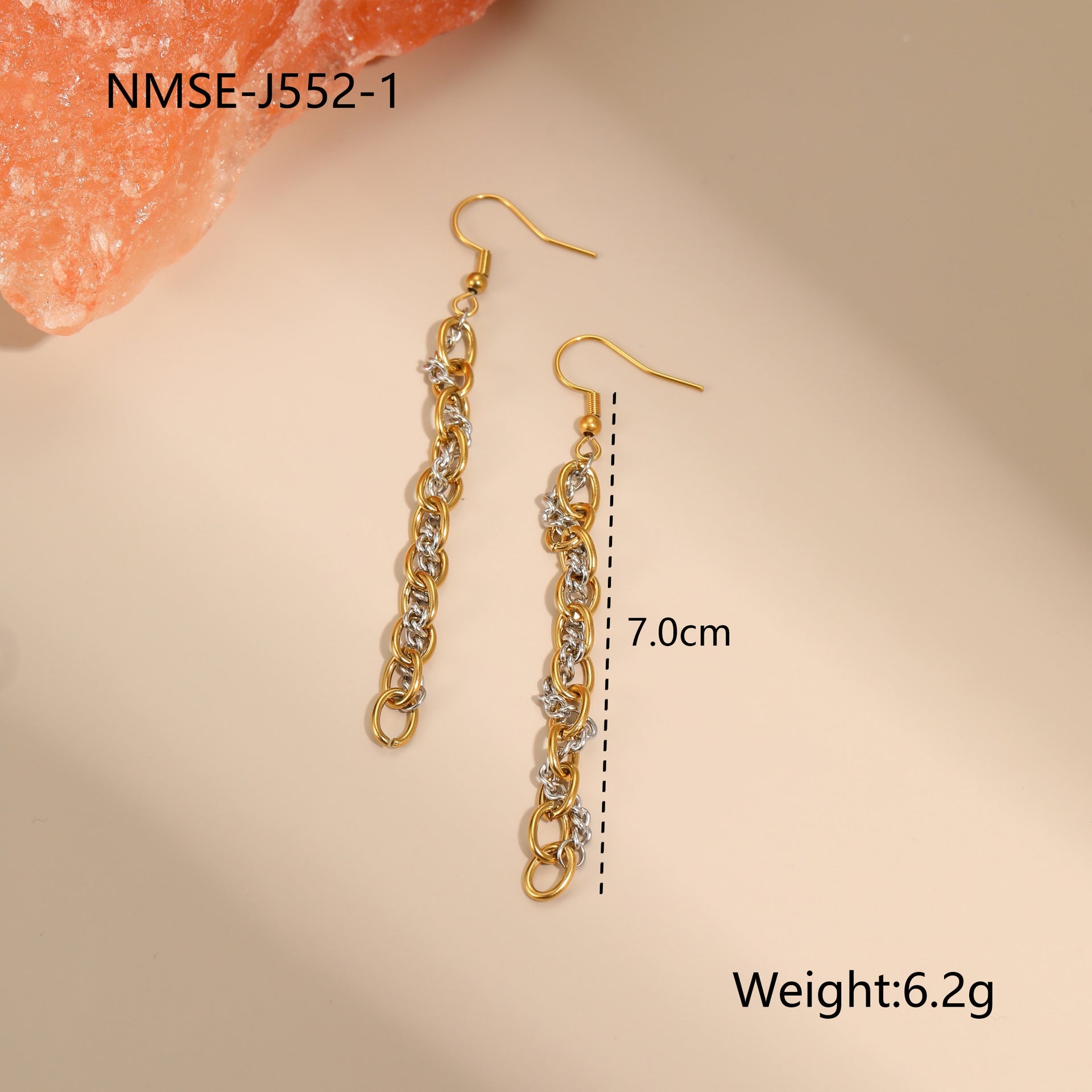 Autumn And Winter New Style Necklaces Gold And Silver Color Matching Earrings Jewelry LadyShow.Store