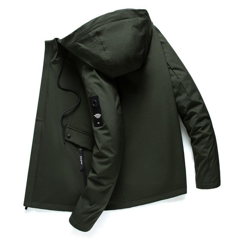 Men's Casual Loose Sports Hooded Jacket Pi-Mart