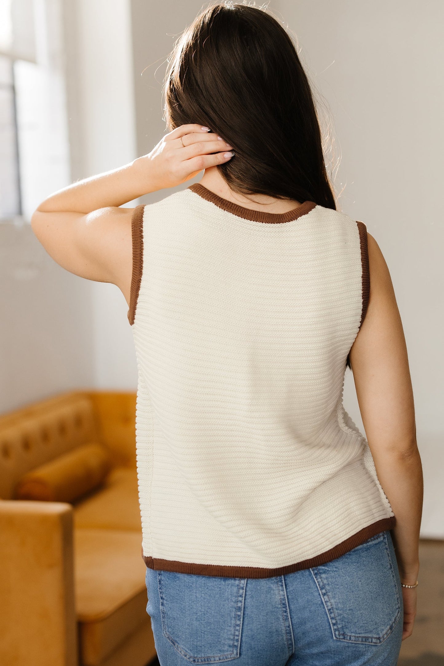 Aaliyah Trim Ties Front Sweater LuxuryLifeWay Online Store