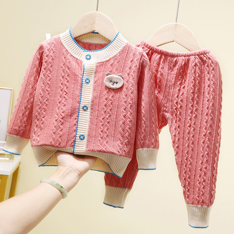 Two-piece Cardigan Jackets For Boys And Girls NorixaFashion.com