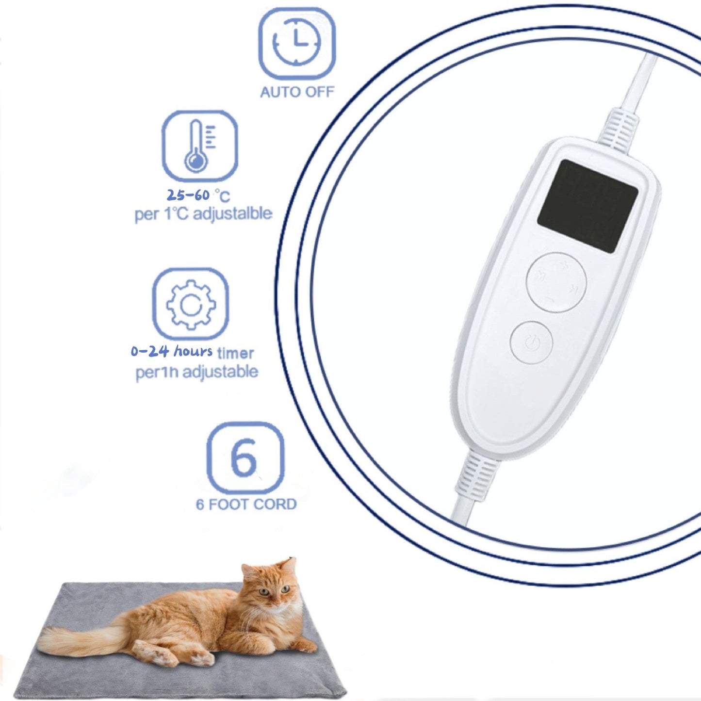 Winter Home Outdoor Thick Dogs And Cats Pet Electric Blanket Pets Fashion