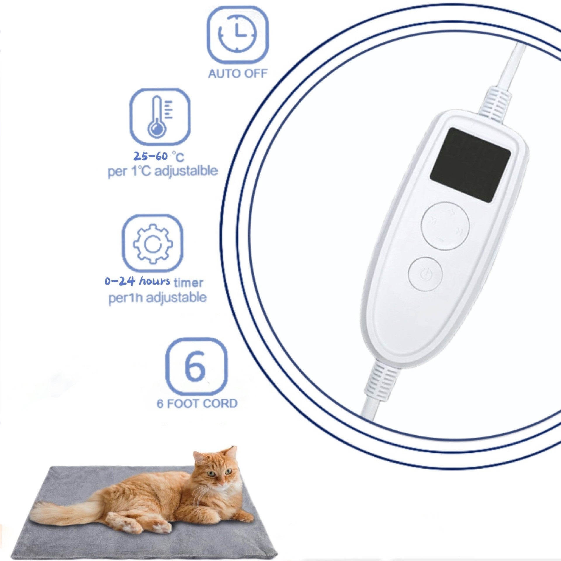 Winter Home Outdoor Thick Dogs And Cats Pet Electric Blanket Pets Fashion