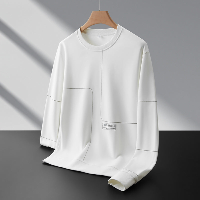 Men's Loose Round Neck Casual Versatile Pullover Sweatshirt LadyShow.Store