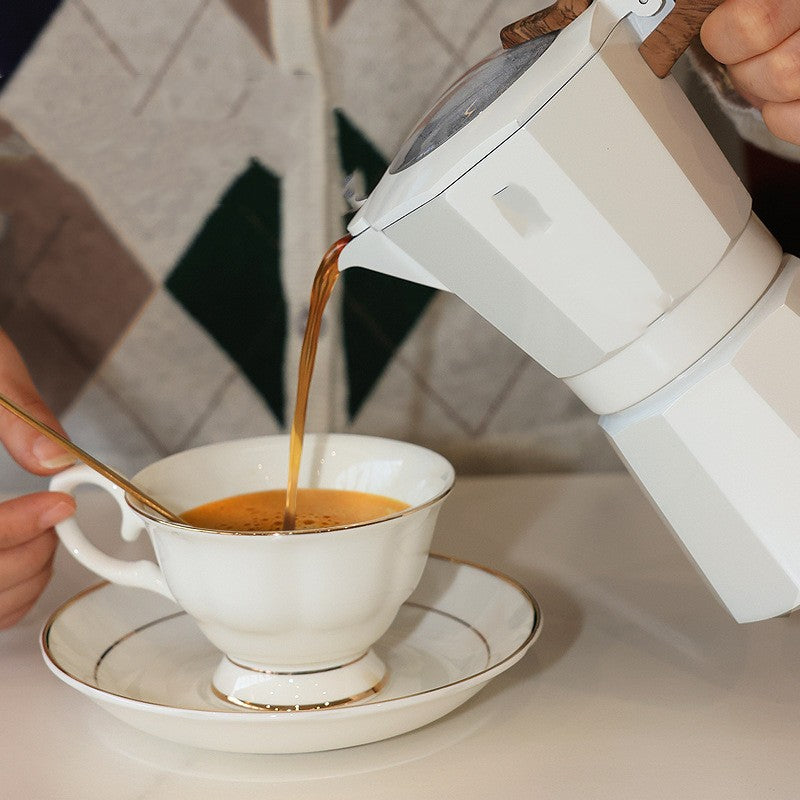 Outdoor Camping Italian Double Valve Mocha Kettle PearlNestDecor.com