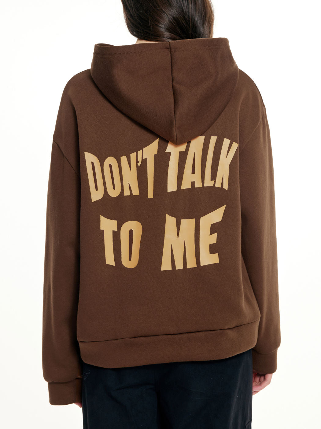 Letters Print Casual Loose Long -sleeved Hooded Sweater NorixaFashion.com