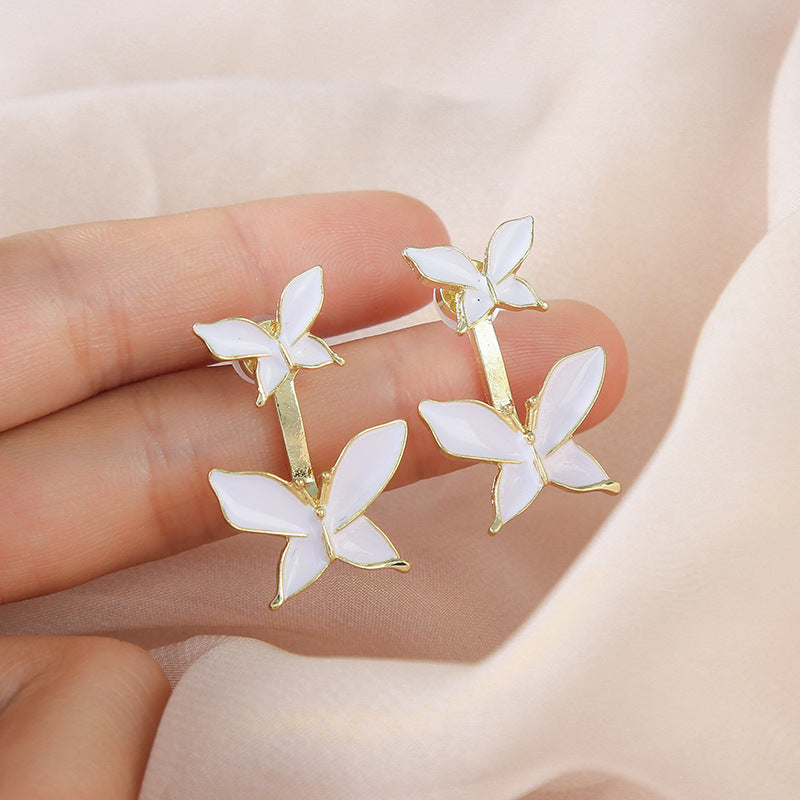 S925 Silver Needle Butterfly Earrings LadyShow.Store