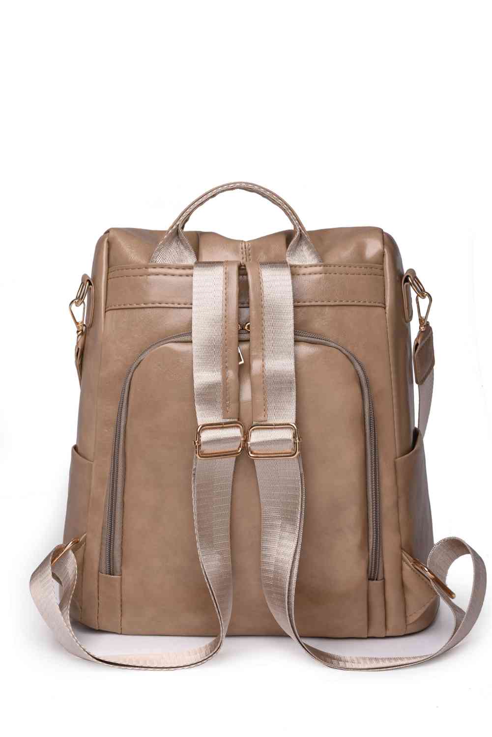 Marcy Zipper Pocket Backpack LadyShow.Store