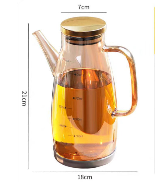 Home Kitchen Oiler Borosilicate Glass Condiment Bottle