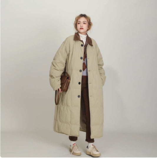 Winter New Cotton Jacket, Casual And Loose Fit, Knee Length Short Down Jacket LuxuryLifeWay Online Store