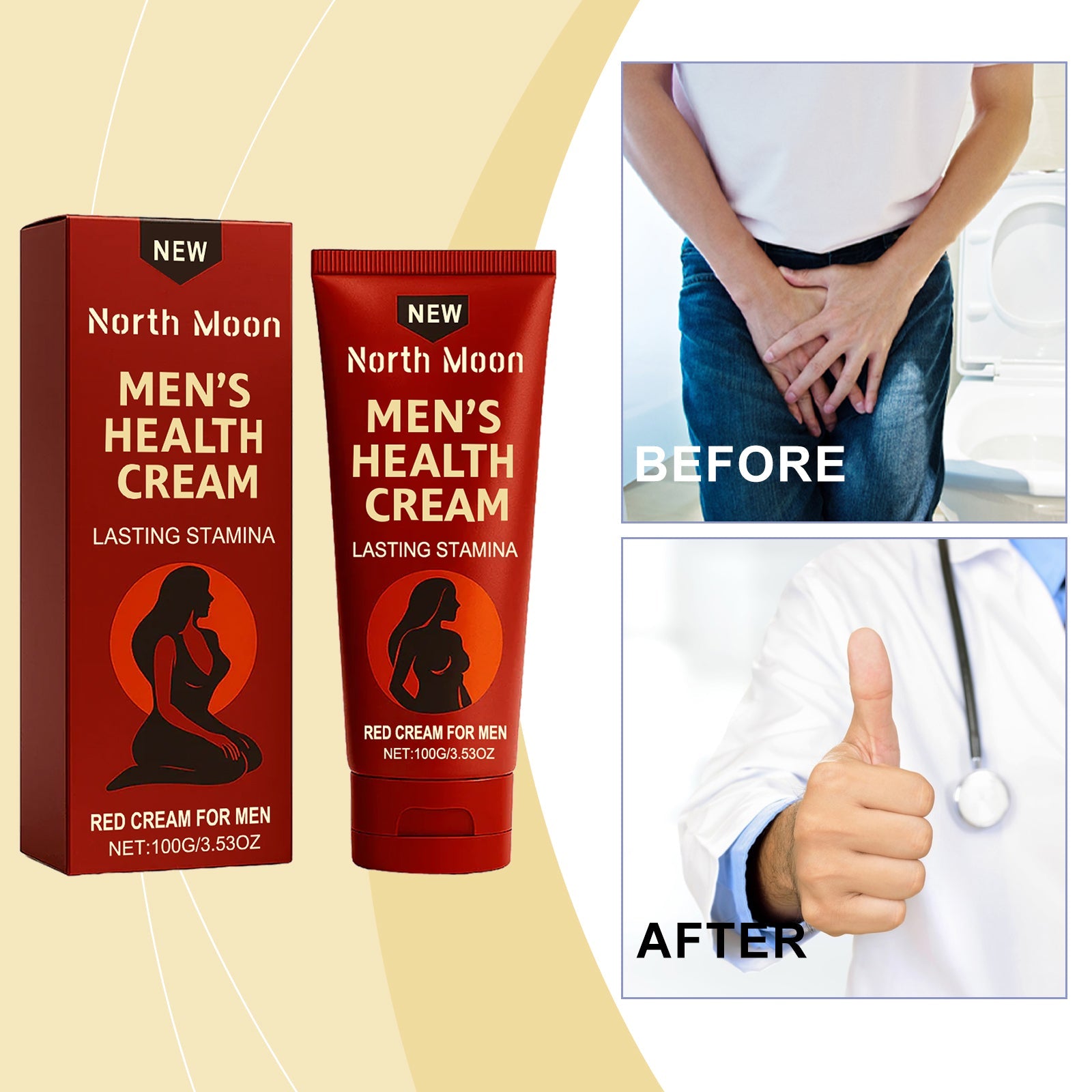 North Moon Men's Care Cream Tri Light Beauty