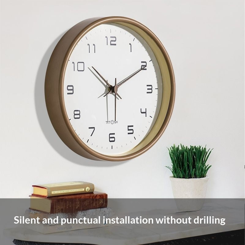 Modern Minimalist Silent Wall-mounted Creative Clock PearlNestDecor.com