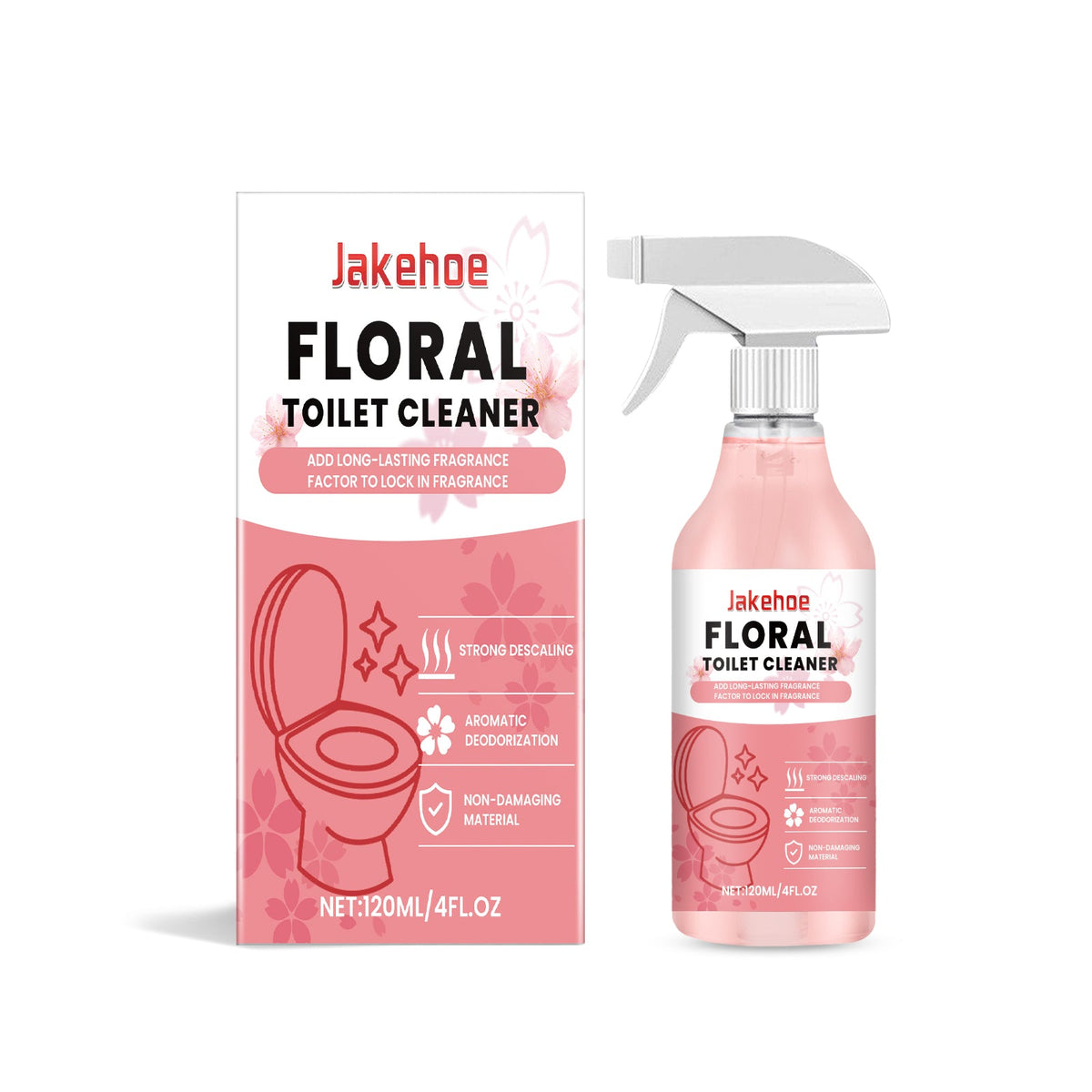Toilet Cleaner, Floral Fragrance, Toilet Fragrance, Odor Removal, Stain Removal, Floral Fragrance, Toilet Liquid 120ml 1 Box  With 110 Nozzle Tube Length Tri Light Beauty