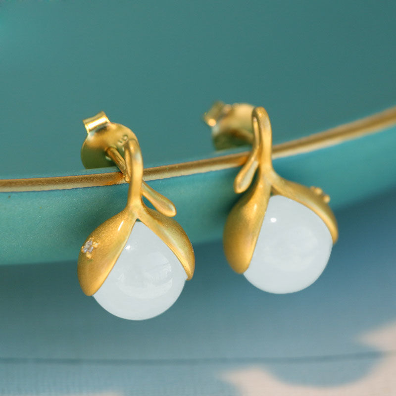 Delicate Dainty And Minimalist Flower Bud Earrings Best YouTube Store