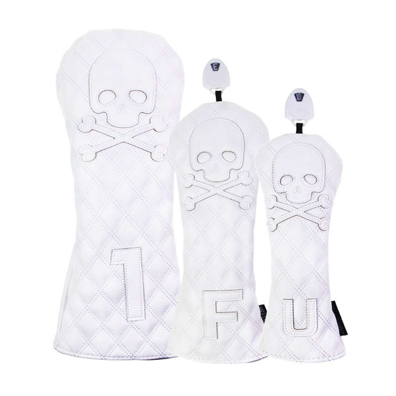 Black PU Leather Golf Club Headcovers Pi-Mart