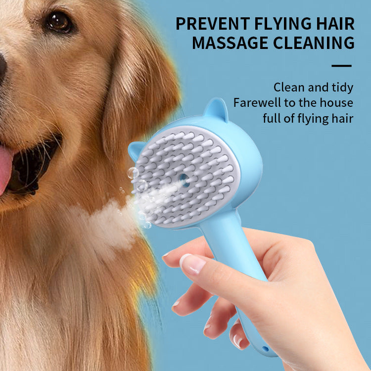 Hair Cleaning Brush With Mist Multifunctional Cat Grooming Brush Rechargeable Self Cleaning Slicker Brush For Pets Dogs & Catsb Pet Products Pets Fashion