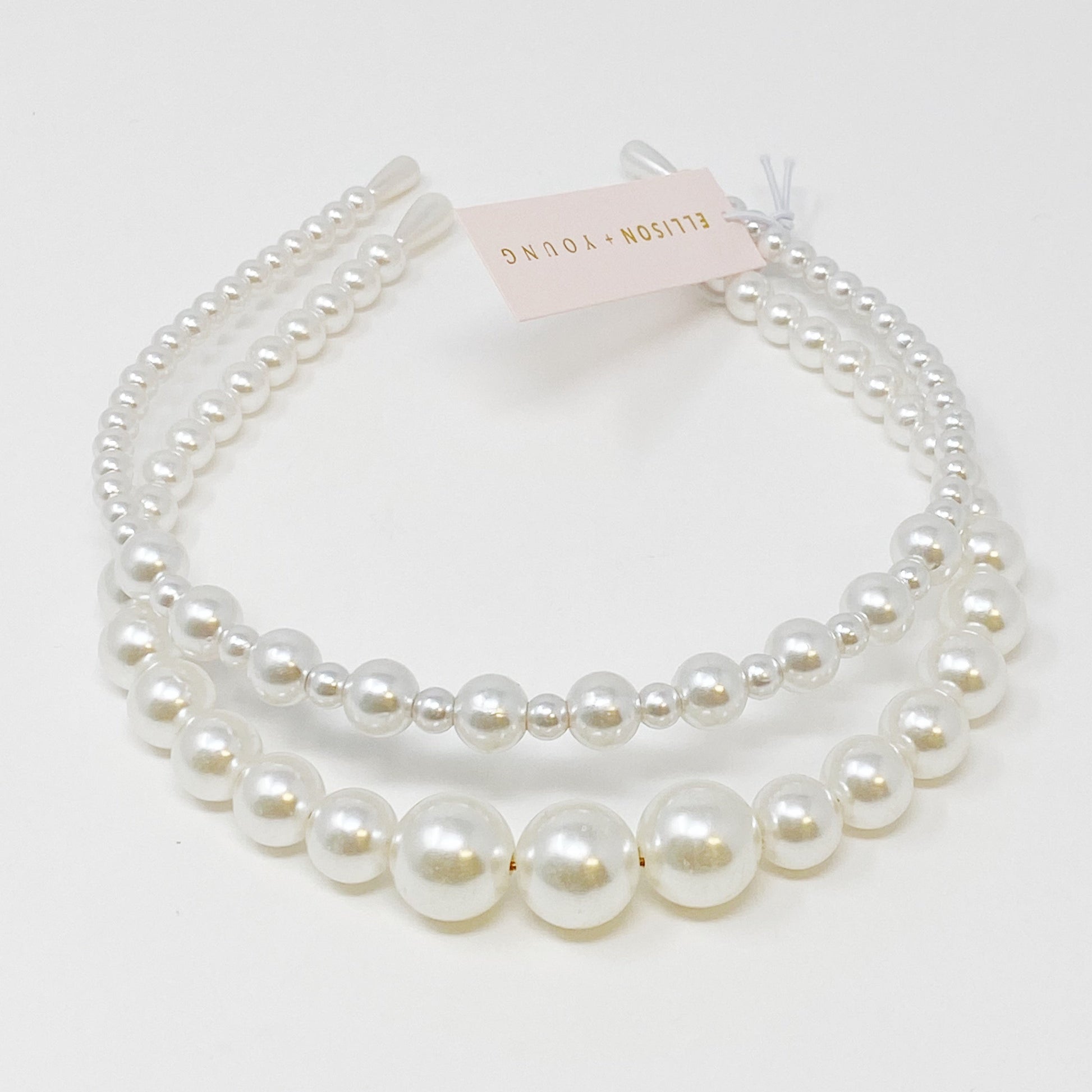 Pearl Bauble Headband Set LadyShow.Store