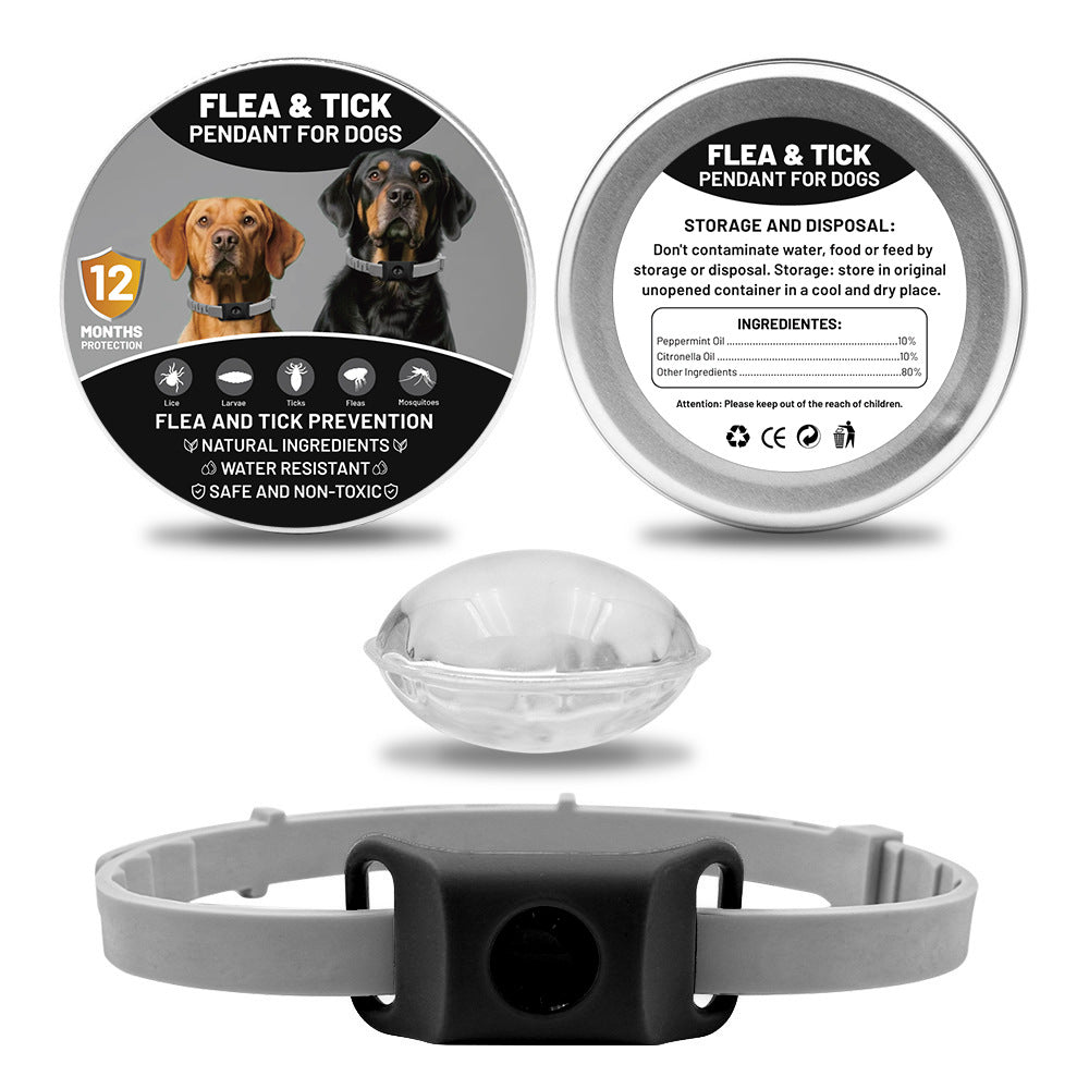 Pet Insect Repellent Button Collar Capsule Suit Pets Fashion