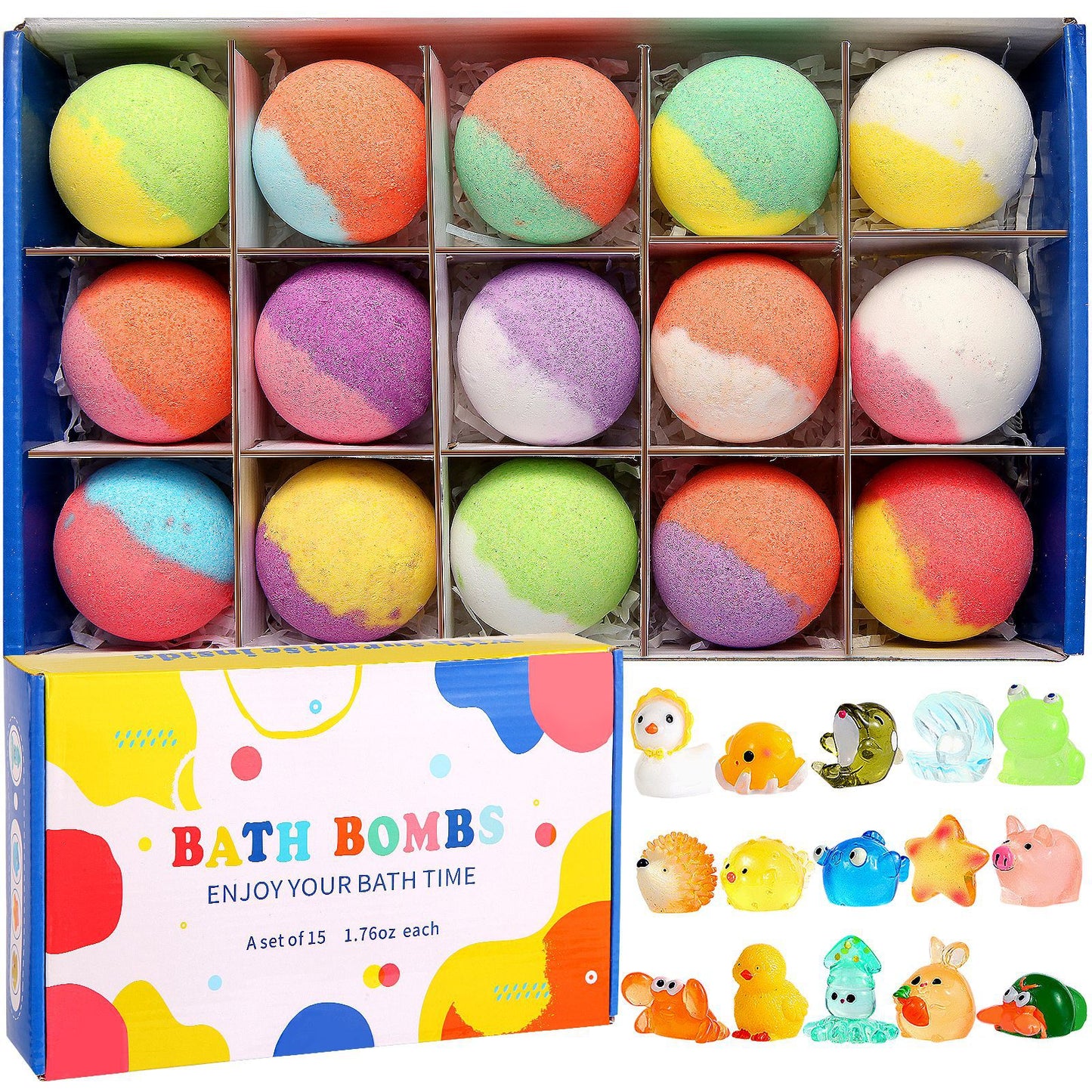 Glow-in-the-Dark Doll-Shaped Bath Bombs - Kids Bath Time Fun Set with Fizzing Bubble Foam LadyShow.Store