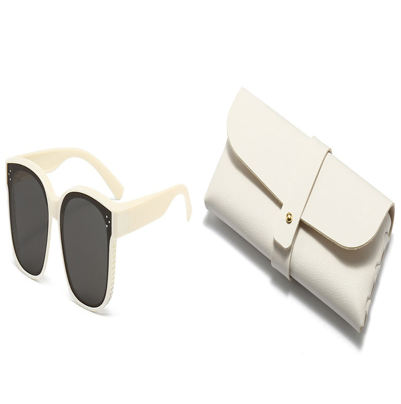 Summer Driving Sun Protection Polarized Light One Mirror Dual Use Anti Glare Trendy Sunglasses CJD