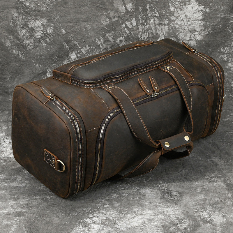 Men's Genuine Leather Handbag Large-Capacity Crossbody Bag LadyShow.Store