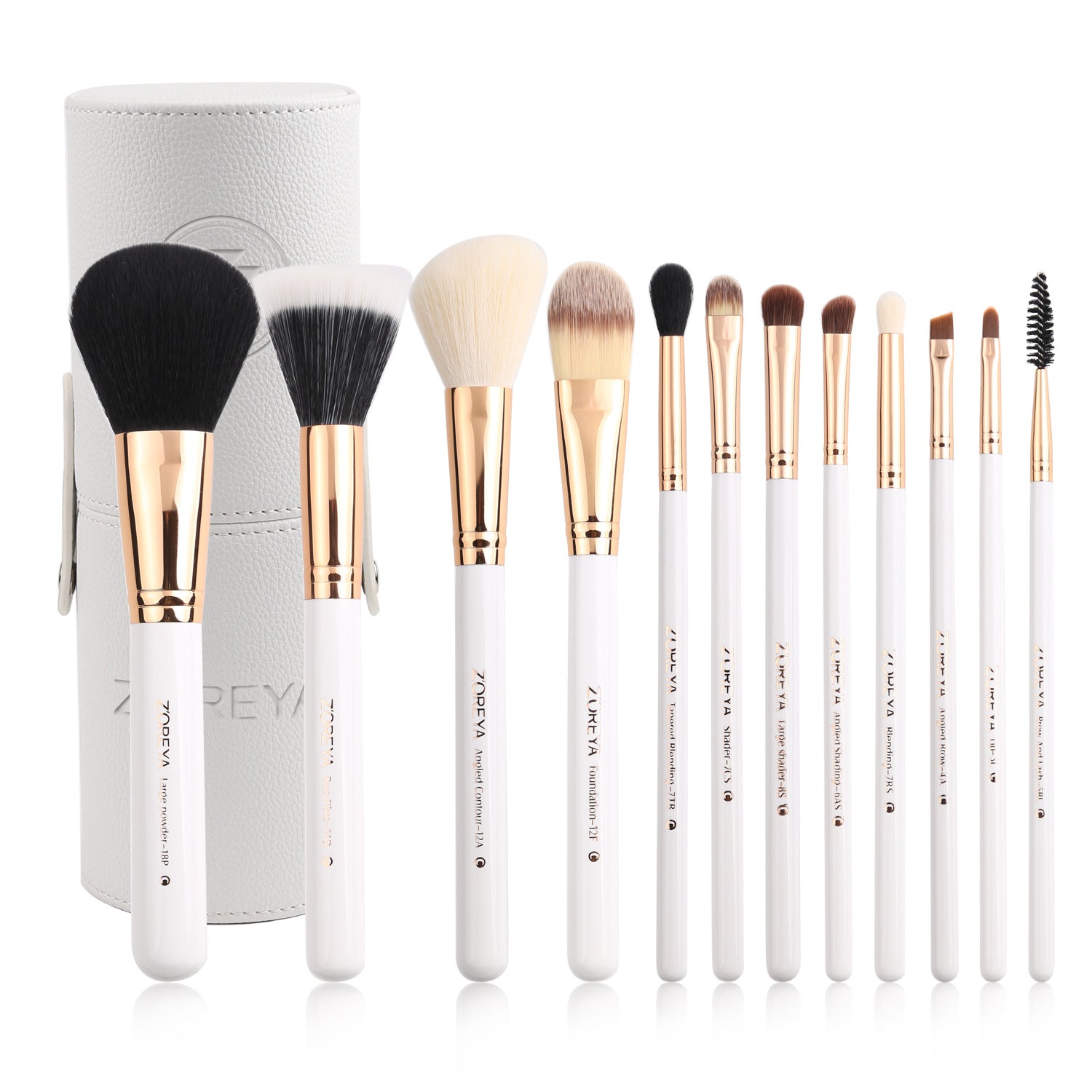 Zoreya 12-Piece Colorful Makeup Brush Set LadyShow.Store