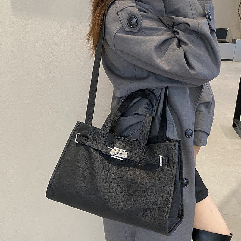 Genuine Leather Women's  Large Capacity Portable Crossbody Shoulder Bag LadyShow.Store