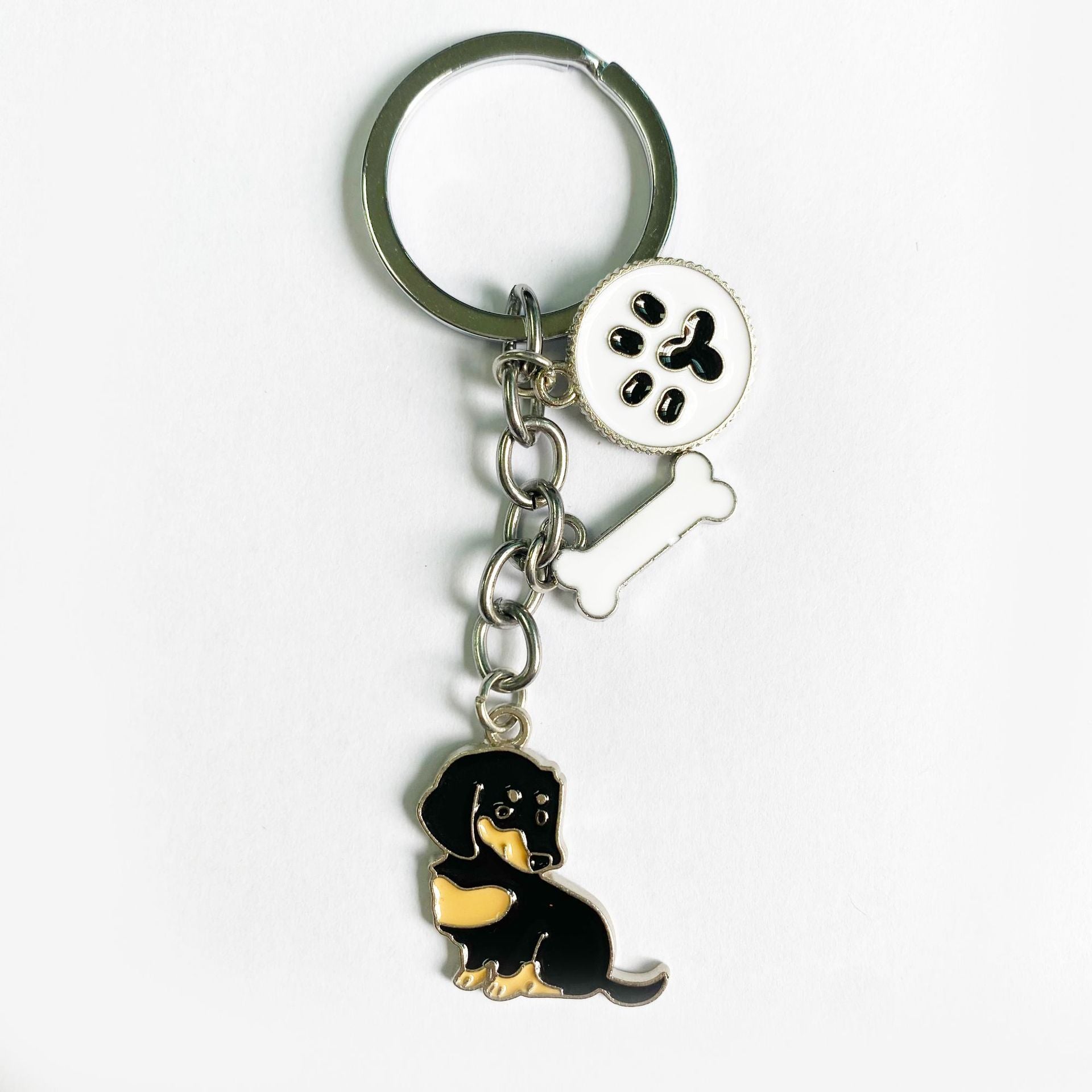 American Style Pet Dog Wax Metal Keychains LadyShow.Store