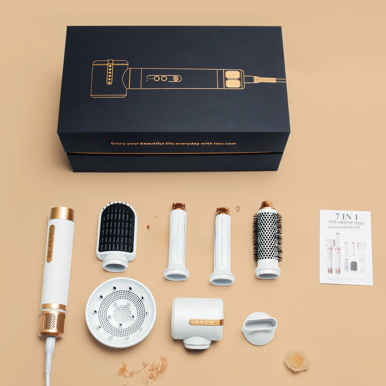 7-in-1 High-Speed Hot Air Brush for Styling LadyShow.Store