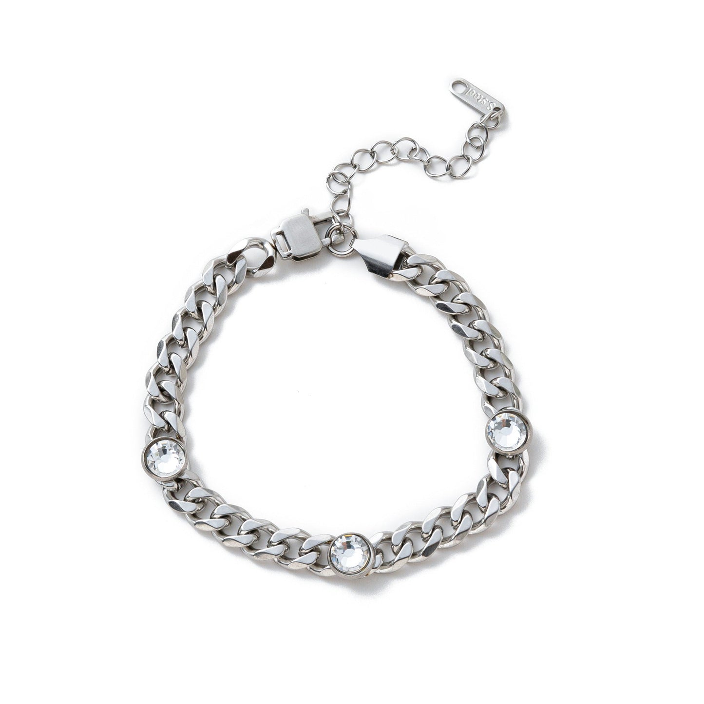 Electroplating Gold Hip-hop Titanium Steel Bracelet Necklace Color Protection LadyShow.Store