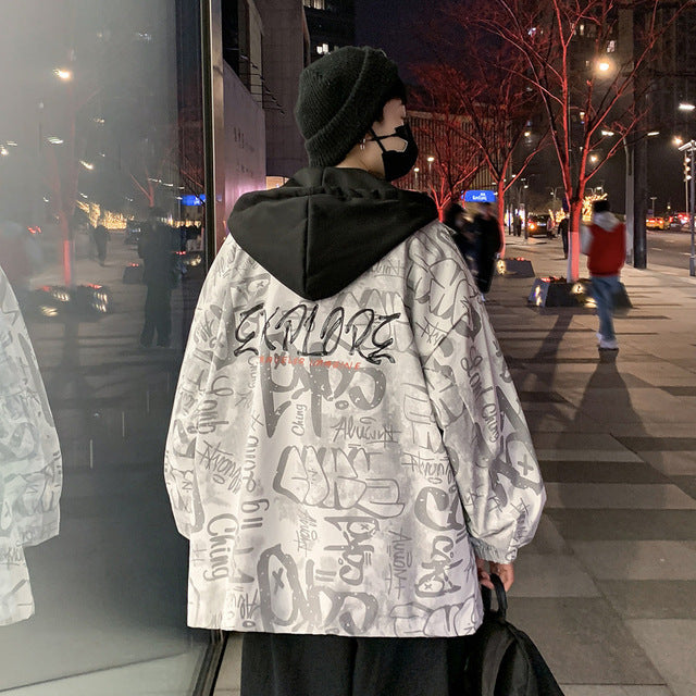 Men's Oversized Baseball Jackets - Retro Patchwork Style Pi-Mart
