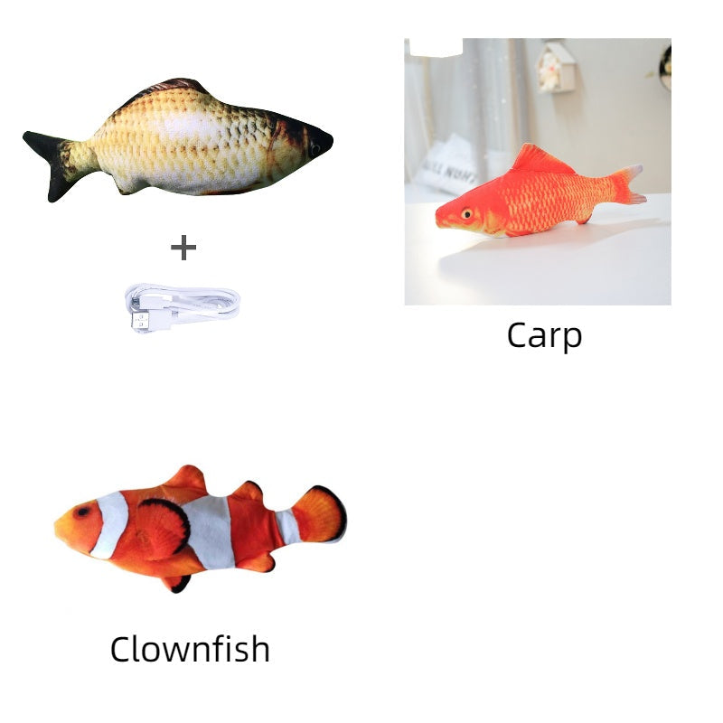 Without Cat Nip Version - Electric Jumping Fish Simulation Electric Fish Toy Pets Fashion