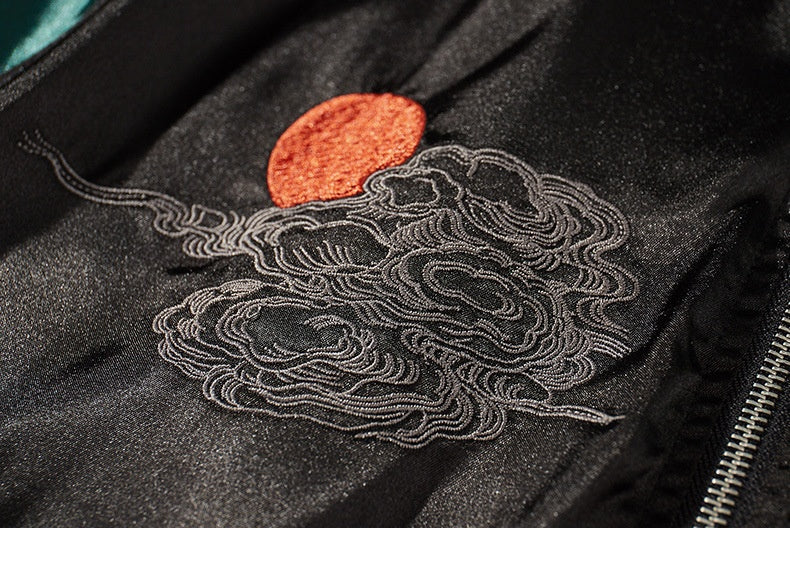 Tiger Mountain Embroidery Special National Style Chinese Fashion Fall Jacket Coat Pi-Mart