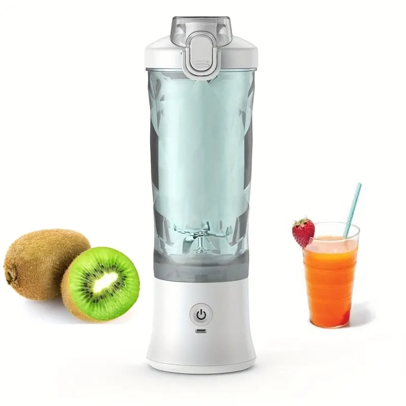Portable Blender 600ML Electric Juicer Fruit Mixers 4000mAh USB Rechargeable Smoothie Mini Blender Personal Juicer Colorf Pi-Mart
